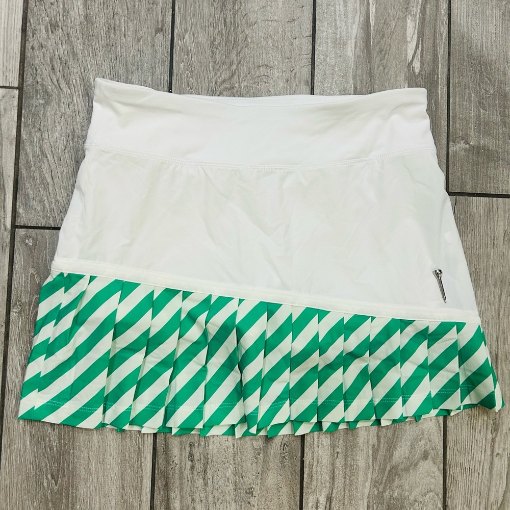 Flirtee Masters Golf Green and White Women's Skirt Tennis XS